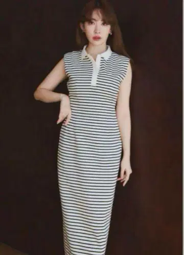 herlipto French Sleeve Polo Long Dress