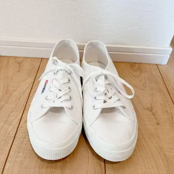 SUPERGA 화이트 스니커즈 38 24cm