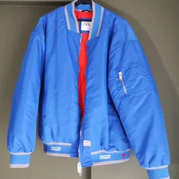 ZARA MENS 파랑 나일론 블루종