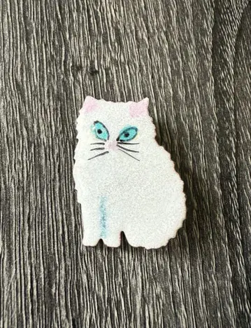유선칠보 고양이 브로치 E 페르시안 고양이 고양이
