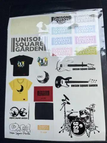UNISON SQUARE GARDEN 스티커 일부 부족