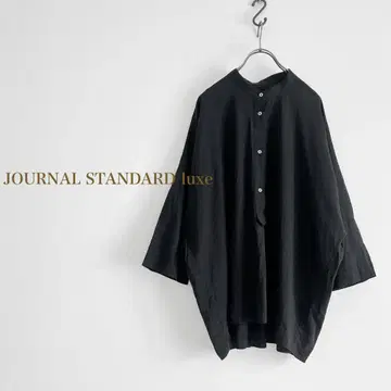 JOURNAL STANDARD luxe 밴드 카라 셔츠 돌먼 슬리브
