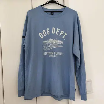 DOG DEPT 긴팔 티셔츠 라이트 블루
