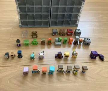 Minecraft 마인크래프트 미니 피규어 수납 박스 세트