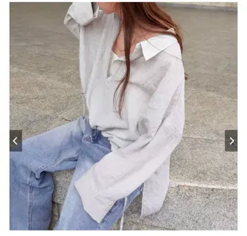 gossara 드로스트 스키퍼 블라우스