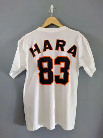 도쿄 요미우리 자이언츠 하라 다쓰노리 티셔츠 화이트