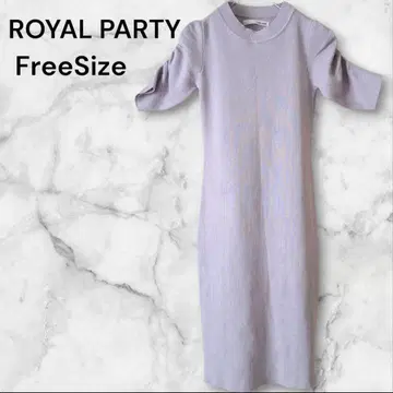 ROYAL PARTY 로얄 파티 워셔블 니트 반팔 미니 원피스