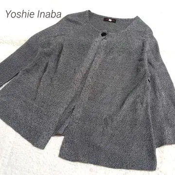 요시에 이나바 Yoshie Inaba 실크 100 루즈핏 가디건
