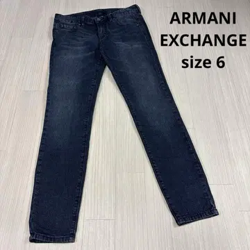 ARMANI EXCHANGE 스키니 데님 6 거의 회색 네이비