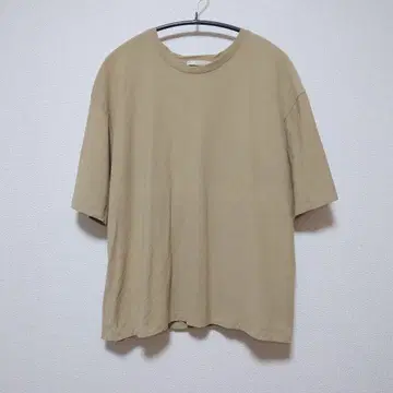 Plage 플라주 티셔츠 컷소우 반팔 베이지