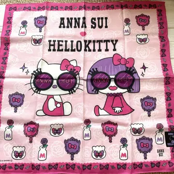 [새 상품] 헬로키티 HELLOKITTY 안나수이 콜라보 대형 손수건