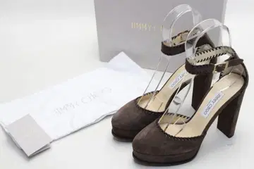 JIMMY CHOO 천연 가죽 플랫폼 펌프스 (38반) 새상품급 지미추