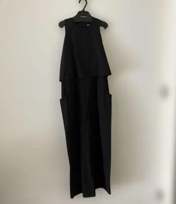 CHIGNON 시뇽 타프타 레이어 콤비네존 블랙