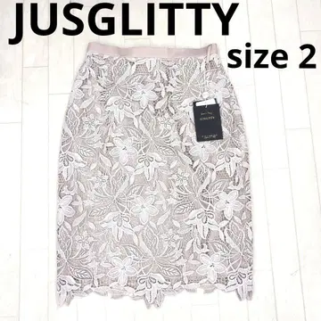 249 1 JUSGLITTY 플라워 레이스 타이트 스커트 택 포함 2