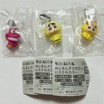 신노스케 히마 와니야마 메지루시 액세서리 파스텔 컬러 3개 세트 1