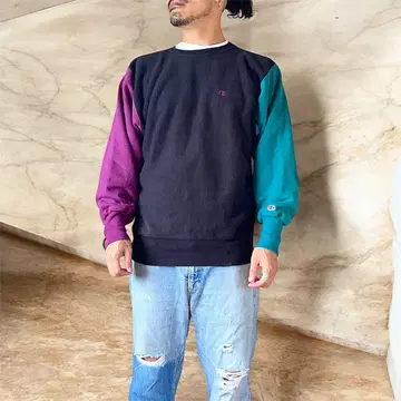 90년대 XL Champion Reverse Weave 크레이지 패턴