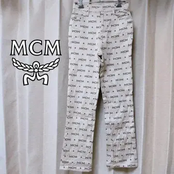 새상품급 레어 MCM 총 로고 데님 팬츠 빈티지