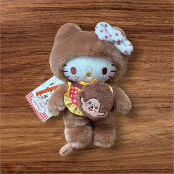 몬치치 헬로키티 콜라보 봉제 인형 세키구치