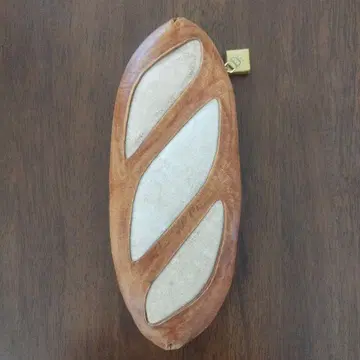 키타무라 프랑스 빵 모양 천연 가죽 파우치