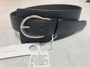LAUNANAN 블랙 가죽 벨트 프리 사이즈