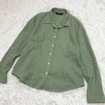 새상품급 YACCO MARICARD 면 100% 전체 핀턱 미도리 절개