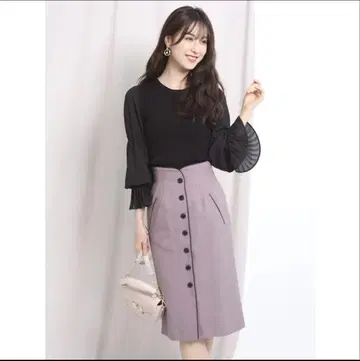 파이핑 타이트 스커트 리랜드 튤