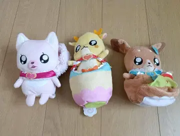 프리큐어 캐릭터 말하는 봉제 인형 3체 세트