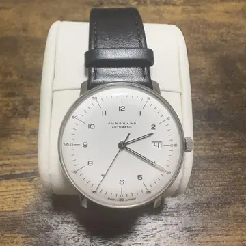 융한스 JUNGHANS 막스 빌 오토매틱 시계 블랙