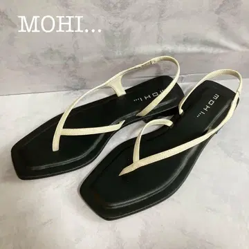 MOHI 모히 쪼리 샌들 화이트 심플 가죽