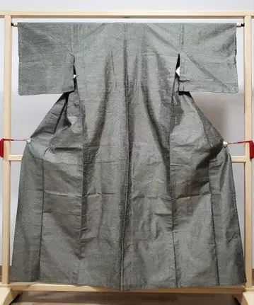 A 홑옷 칠보 무늬 차분한 색감 명주 코몬 기모노