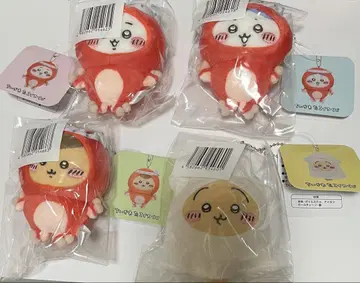 치이카와 문어 오징어 복권 D상 문어 오징어 마스코트 4종 세트 봉제인형