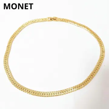 스테디셀러 MONET 목걸이 키헤이 와이드 빈티지 골드 도금