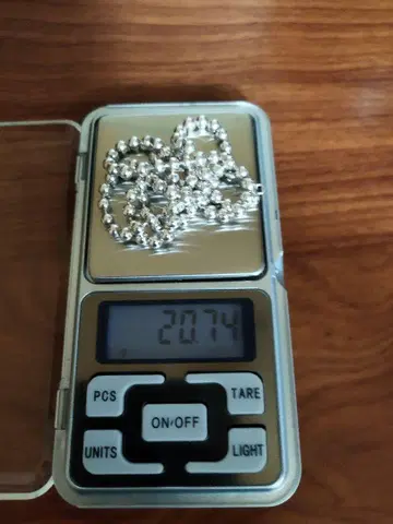 SILVER925 볼 체인 50cm 3mm 폭