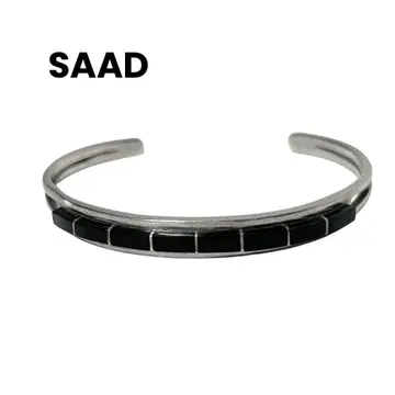 제조 중지 SAAD 잉레이 오픈워크 뱅글 팔찌 925