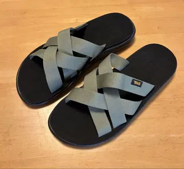 Teva M VOYA SLIDE 샌들 올리브 그린 US 10