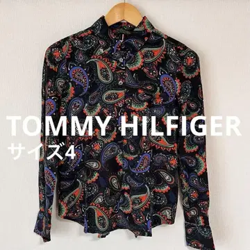 Tommy Hilfiger 페이즐리 무늬 긴팔 셔츠 M 여성용 골프