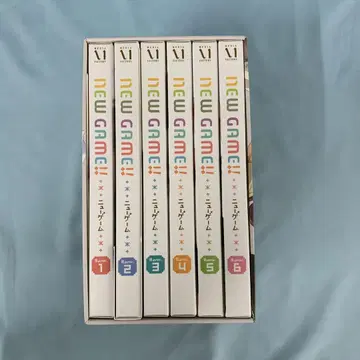 NEW GAME!! 초회 생산판 BOX 포함 전 6권 세트