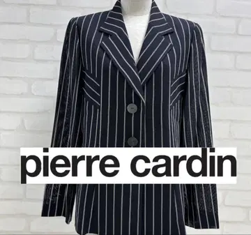새상품급 pierre cardin 스트라이프 테일러드 자켓 얇은 소재