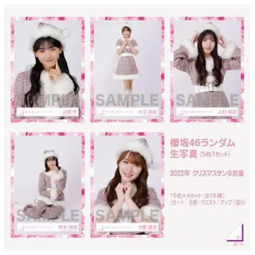 사쿠라자카46 브로마이드 2022년 크리스마스 산타 의상 풀 컴프