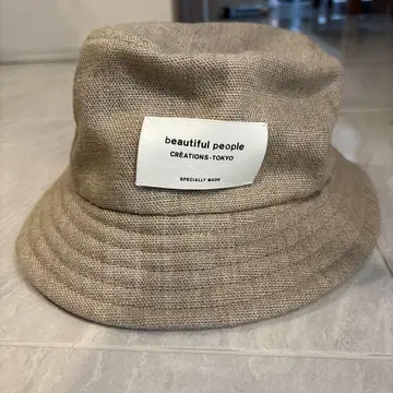 beautiful people 버킷햇 베이지