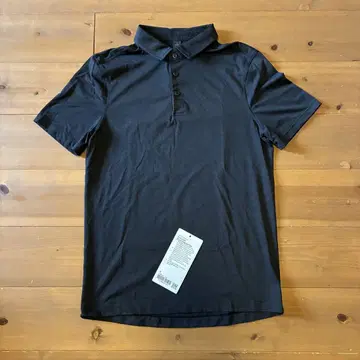 lululemon Evolution 반팔 피케 셔츠 블랙 S 룰루레몬
