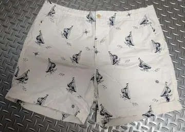 POLO 랄프 로렌 마린 요트 패턴 화이트 숏팬츠 L 사이즈 여름
