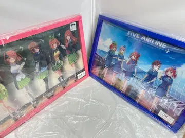 캐럿 복권 5등분의 신부 라스트원상 특대형 아크릴 아트 패널 2종 세트