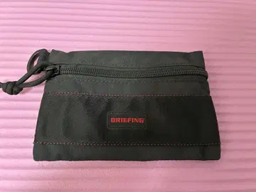 BRIEFING 블랙 FLAT POUCH S 카드 케이스
