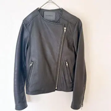 Spick&Span 노카라 싱글 라이더 자켓 36