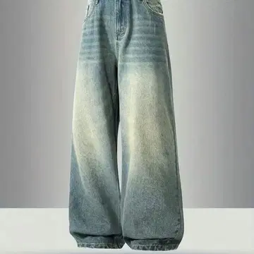 그라데이션 데님 와이드 팬츠