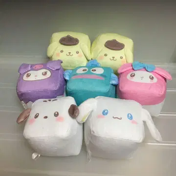 산리오 큐브형 봉제 인형 7세트
