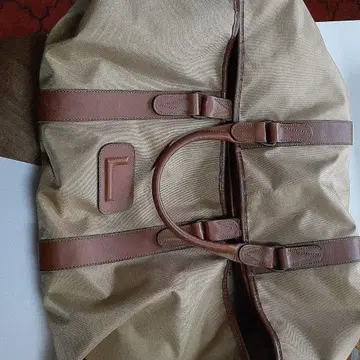 란셀 캔버스 가죽 보스턴 백