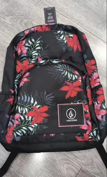 VOLCOM 플라워 프린트 백팩