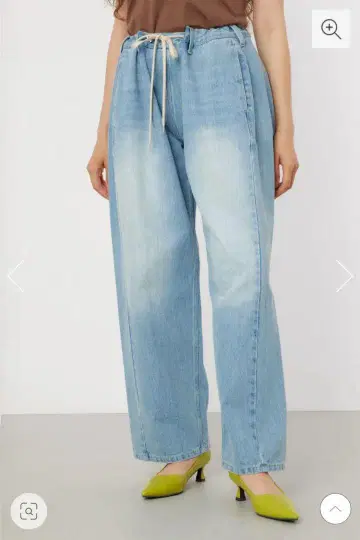 로데오크라운즈 와이드 보울 SQUEEZE DENIM WIDE PT 블루